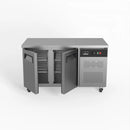 2 Door Worktop Freezer Stainless Steel