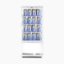 Countertop Fridge - 80L - 1 Door - Curved Glass - LED - White - CT0080G4WC-NR