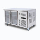 Under Bench Display Fridge - 282L - 2 Doors - Glass - Hinged Door - UBC1360GD-NR