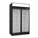 Thermaster Black Upright Double Glass Door Fridge LG-1006D