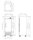 Bottom Mount Upright Freezer One Door 560L 2