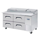 Pizza Prep Table Four Drawer 1700mm Wide 1