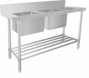 WSS27165R Mixrite Stainless Steel Dishwasher Double Inlet Sink