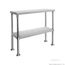 Double Tier 400mm Deep Workbench Overshelf 750mm High WBO2-1200-400