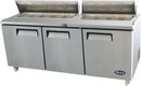 Atosa MSF8304 Three Door Sandwich Prep Table Fridge1846 mm
