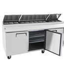 Atosa MPF8203 Three Door Pizza Prep Table Fridge 2362 mm