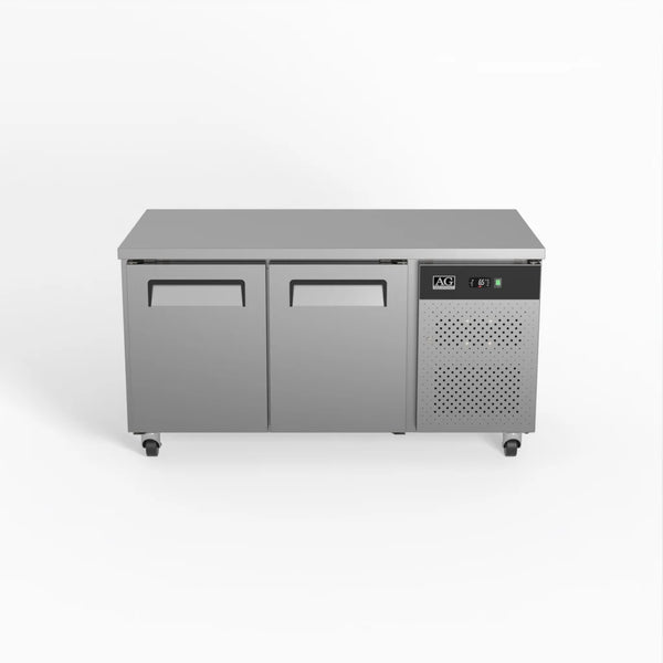 Commercial Two Door Worktop / Under Bench Fridge 800mm Depth
