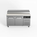 2 Door Saladette Fridge - 8 x 1/3 GN Trays