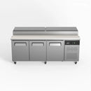 3 Door Saladette With 1/3 Gn Trays X 10