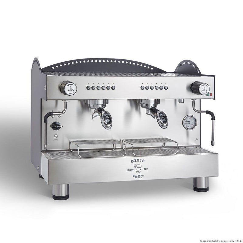 Bezzera 3L Black 2-Group Professional Espresso Machine BZB2016B2DE