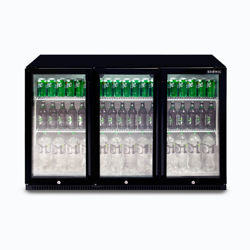 Bromic Three Door Back Bar Fridge 307 Litre - BB0330GD-NR