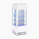 Countertop Fridge - 78L - 1  Door - Flat Glass - LED - White - CT0080G4LW-NR