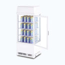 Countertop Fridge - 78L - 1  Door - Flat Glass - LED - White - CT0080G4LW-NR