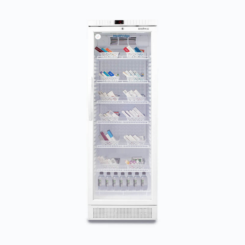 MediFridge Vaccine Fridge - 374L - 1 Glass Door - White - MED0374GD-NR