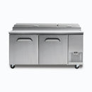 Pizza Prep Fridge - 2  Door - 1702mm - 9 Pans - PP1700