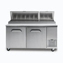 Pizza Prep Fridge - 2  Door - 1702mm - 9 Pans - PP1700