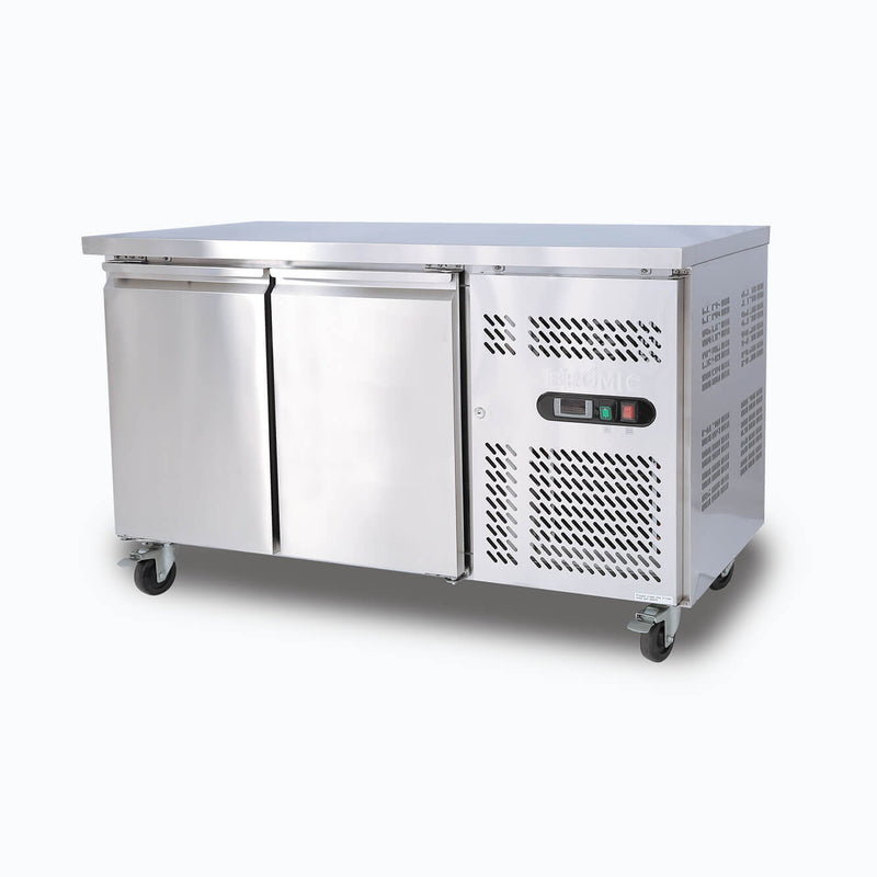 Under Bench Storage Freezer - 282L 2 Doors - Stainless Steel - UBF1360SD-NR