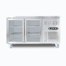Under Bench Display Fridge - 282L - 2 Doors - Glass - Hinged Door - UBC1360GD-NR