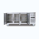 Under Bench Storage Fridge - 417L - 3 Doors -  LED - Stainless Steel - UBC1795SD