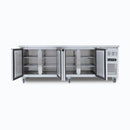 Under Bench Storage Fridge - 553L -  4 Doors - Stainless Steel - UBC2230SD-NR
