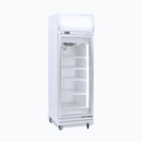 Upright Display Fridge - 444L - 1 Door - Flat Glass - LED - Lightbox - GD0500LF