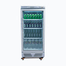 Upright Display Fridge - 215L - Flat Glass - LED - Silver - GM0220-NR