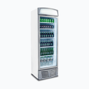 Upright Display Fridge - 438L -  Flat Glass Door - Lightbox - GM0440L-NR