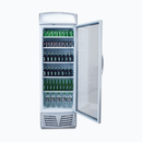 Upright Display Fridge - 438L -  Flat Glass Door - Lightbox - GM0440L-NR