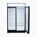 Upright Display Fridge – 885L – 2 Doors – Flat Glass – Black - GM0900LBECO