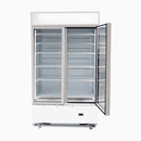 Upright Display Fridge - 960L - 2 Doors - Flat Glass - Cassette - LED - White - GM1000LWCAS