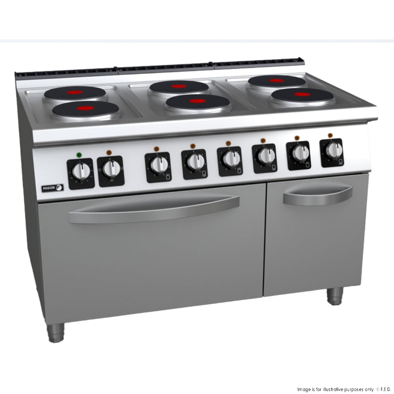 Fagor Kore 700 Series Electric 6 Burners with oven C-E761