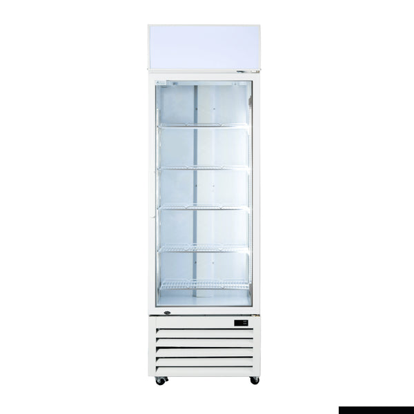 Thermaster 370L Single Glass Door Colourbond Upright Drink Fridge LG-370P