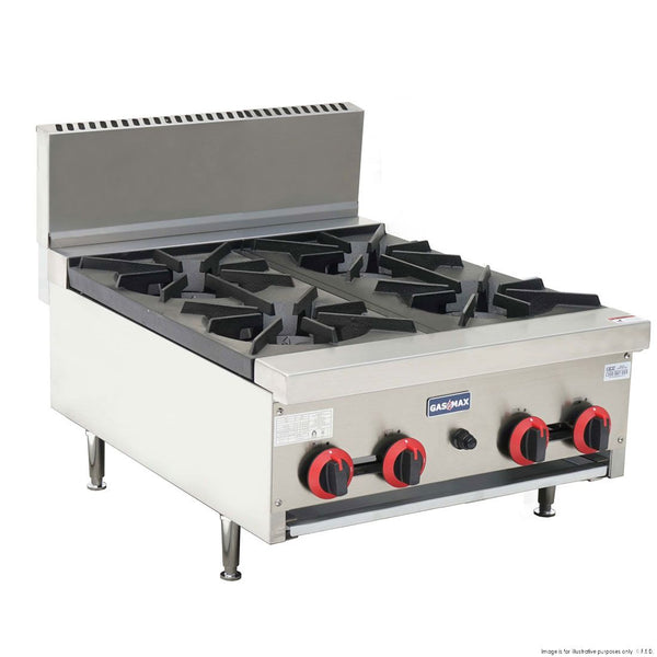 Buy Gas Cook top 4 burner with Flame Failure - RB-4ELPG-Gasmax-Catering Equipment, Cooking Equipment, Cooktops & Ranges, Cooktops and Ranges-Up to 40% OFF| Delivery within 4-8 Days | Cafe Appliances Australia | Shop Now