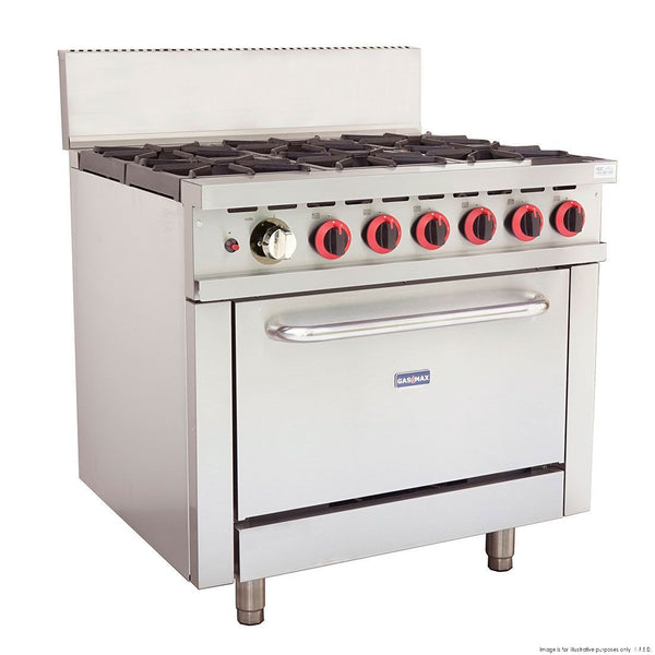 Buy GBS6TLPG Gasmax 6 Burner With Oven Flame Failure-Gasmax-Catering Equipment, Cooking Equipment, Cooktops & Ranges, Cooktops and Ranges-Up to 40% OFF| Delivery within 4-8 Days | Cafe Appliances Australia | Shop Now