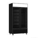 Thermaster Colourbond Upright Beverage Fridge 2 Doors Black - LG-1000BP