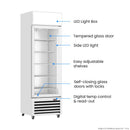 Thermaster 370L Single Glass Door Colourbond Upright Drink Fridge LG-370P