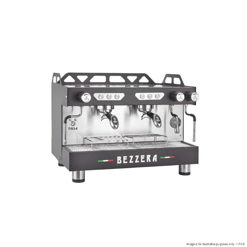 BEZZERA MODA DE 2 Group Espresso Machine Black MODADE2B