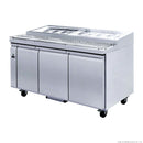 PWB180 three door DELUXE Pizza Prep Bench