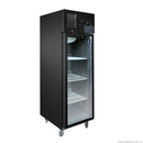 Single Glass Door Upright Fridge Black Stainless Steel - SUCG500B