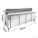 SLB240 four door Sandwich Bar