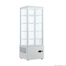 TCBD108L Four Sided Countertop Display Fridge 447x400x1194mm