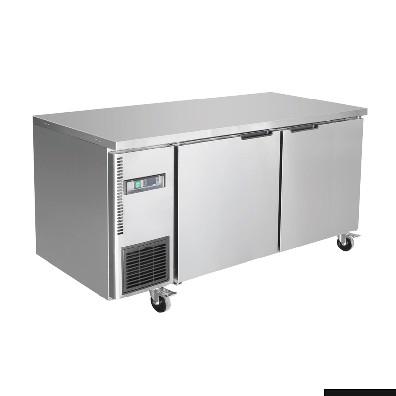 Stainless Steel Double Door Workbench Fridge - TL1500TN