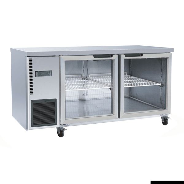 Thermaster Glass Door Workbench Fridge - TL1500TNG
