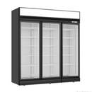 Thermaster Black Upright Three Glass Door Freezer - LG-1563DF