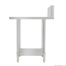 Stainless Steel Kitchen Infill Bench with Splashback WBB-0300R