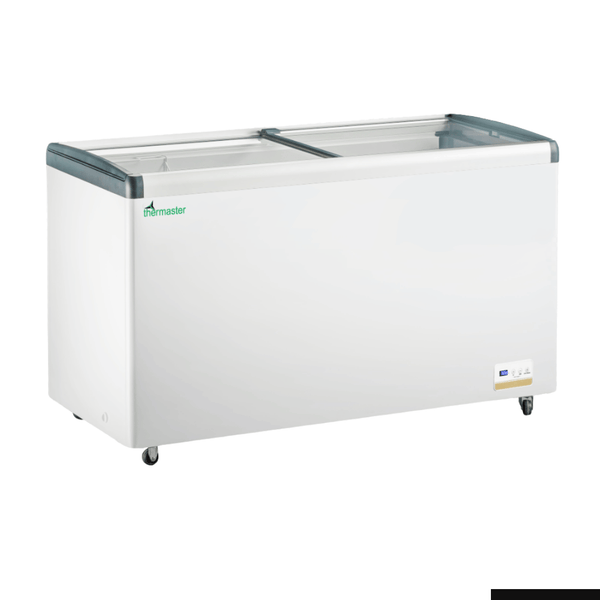 Thermaster 456L Chest Freezer with Flat Glass Sliding Lids - WD456G