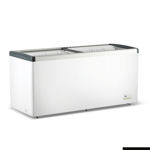 Thermaster 586L Chest Freezer with Flat Glass Sliding Lids - WD586G