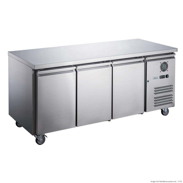 FED-X S/S Three Door Bench Fridge - XUB6C18S3V