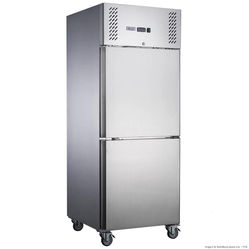 FED-X S/S Two Door Upright Fridge - XURC600S1V