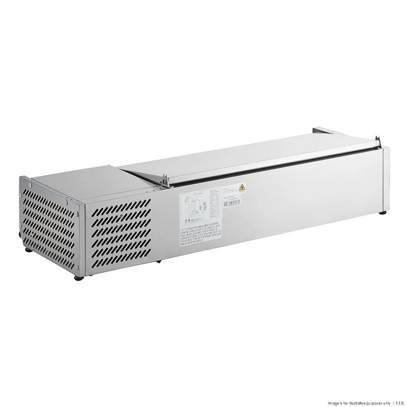 FED-X Salad Bench with Stainless Steel Lid - XVRX1200/380S